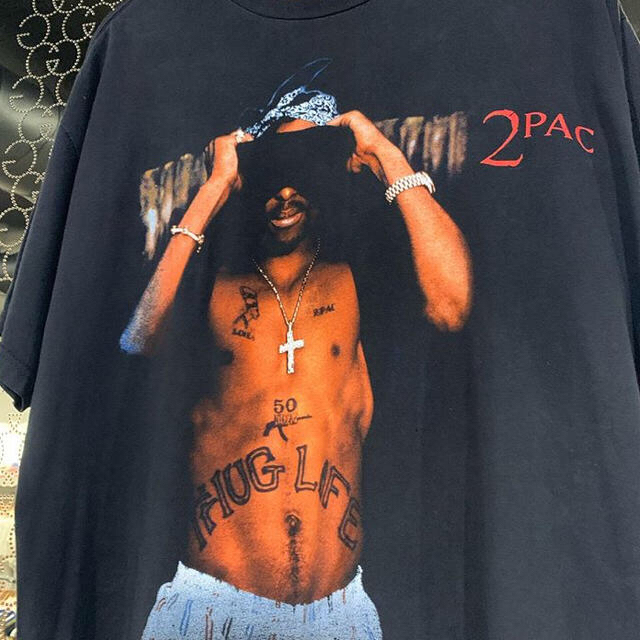 最新作の - GOD OF FEAR 1998年物 Jerry Tシャツ 着用 2pac lorenzo T