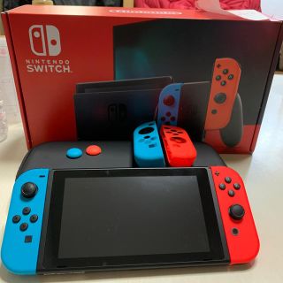 ニンテンドウ(任天堂)のNintendo Switch JOY-CON(L) ネオンブルー/(R) ネオ(家庭用ゲーム機本体)