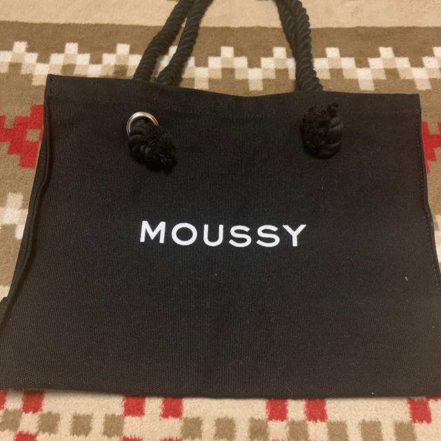 moussy(マウジー)のMOUSSY 黒トートバッグ レディースのバッグ(トートバッグ)の商品写真