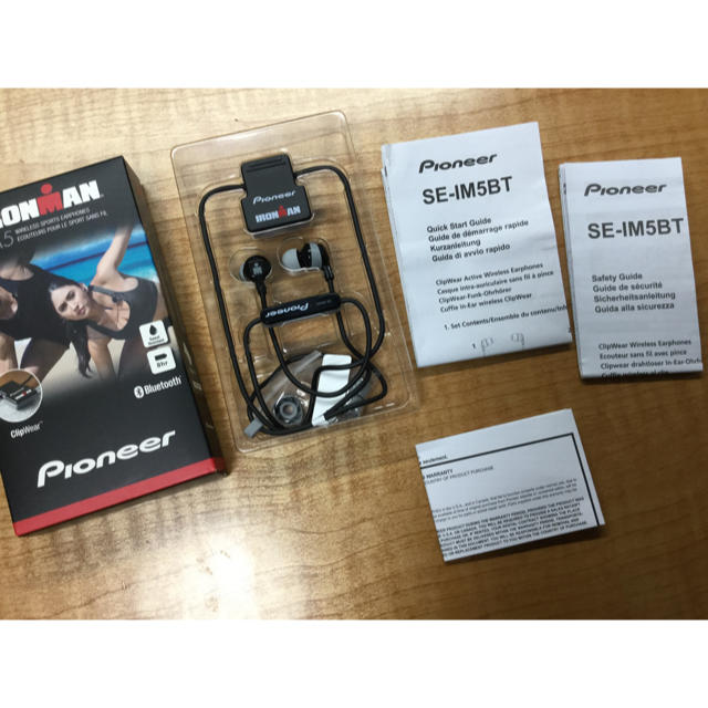 Pioneer(パイオニア)のPioneer IRONMAN ワイヤレススポーツイヤホン スマホ/家電/カメラのオーディオ機器(ヘッドフォン/イヤフォン)の商品写真