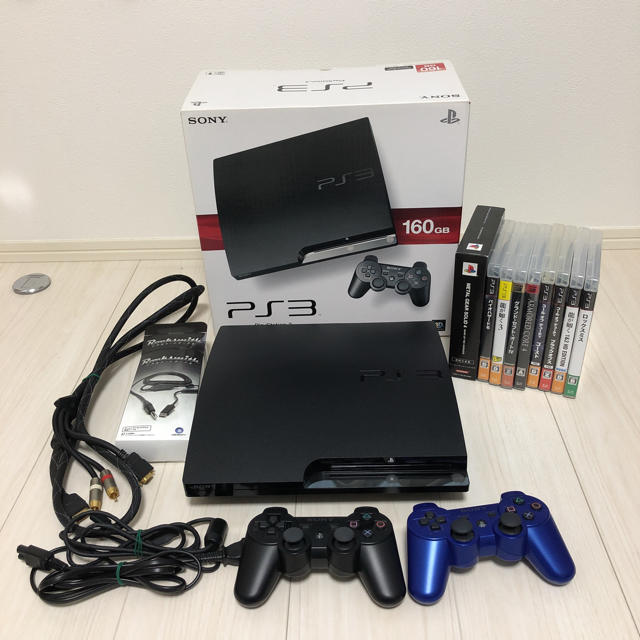 PlayStation3 本体 CECH-2500A 160GB ソフト9本付き家庭用ゲーム機本体