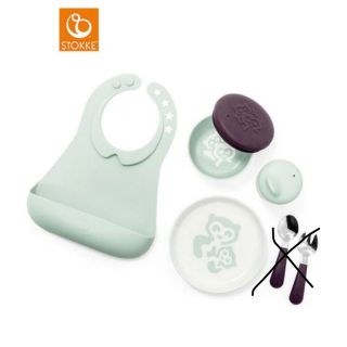 ストッケ(Stokke)のストッケ　マンチ　コンプリート(フォークスプーン除く)(離乳食器セット)