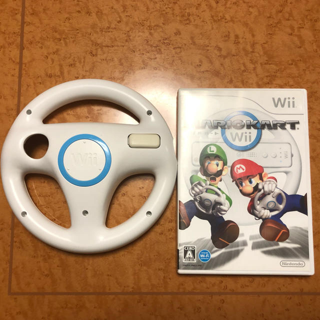 Wii - マリオカートWiiとWiiハンドルセットの通販 by guchi's shop｜ウィーならラクマ