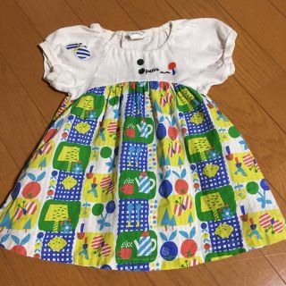 プチジャム(Petit jam)のみー様専用 petit jam 森のピクニック柄ワンピース 80cm(ワンピース)