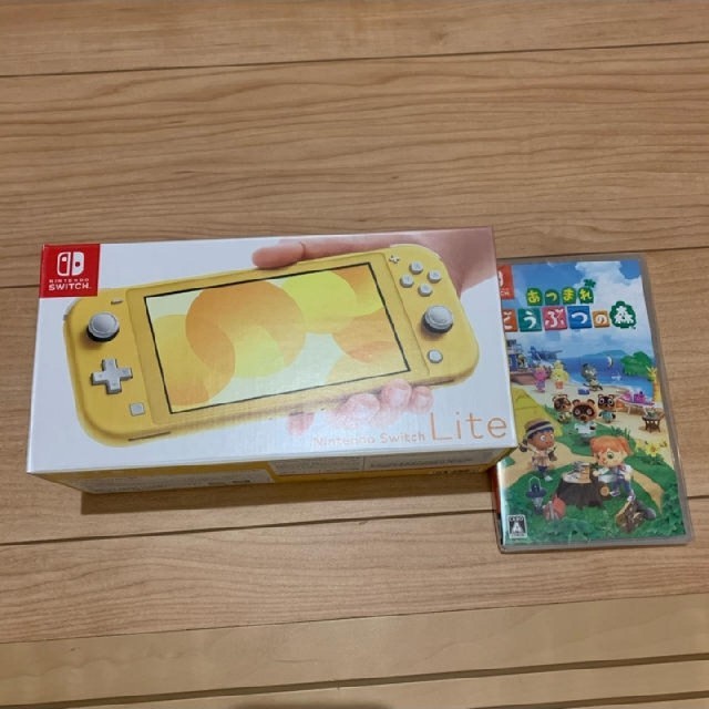 switch lite 本体　スイッチライト　ドウブツノ森　どうぶつの森　セット エンタメ/ホビーのゲームソフト/ゲーム機本体(家庭用ゲームソフト)の商品写真