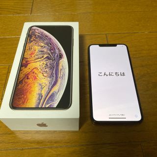 アイフォーン(iPhone)のiPhoneXsMax 256GB  au SIMロック解除済(スマートフォン本体)