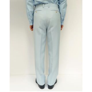AURALEE WOOL KID MOHAIR KERSEY SLACKS