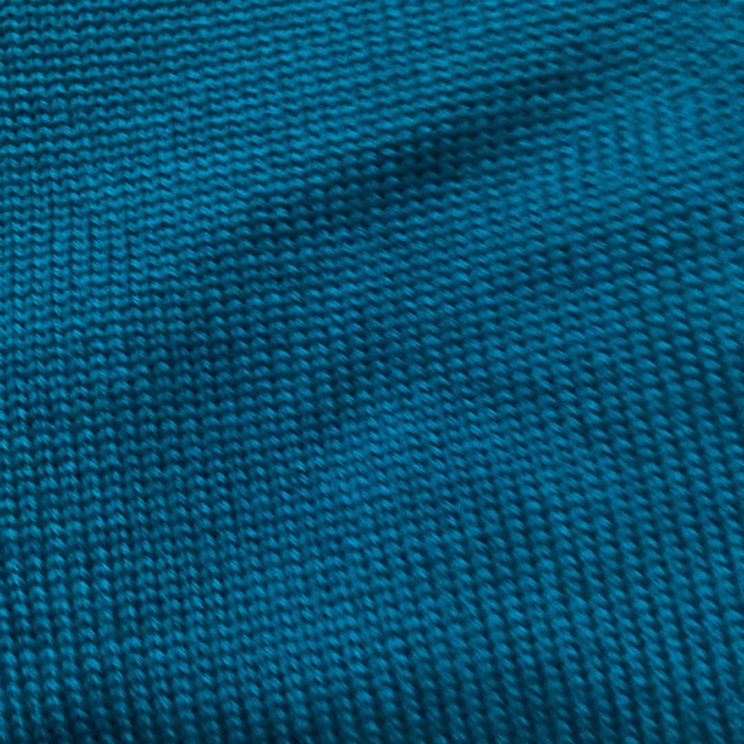 ロングカーディガン　ブルーグリーン　飾りポケット レディースのトップス(カーディガン)の商品写真