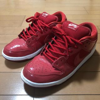 ナイキ(NIKE)のNIKE DUNK SB LOW US10 パテントレザー ダンク(スニーカー)