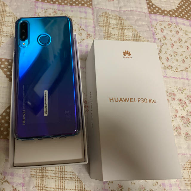 HUAWAI P30Lite ymobile版ピーコックブルー月曜日までの価格! 半額