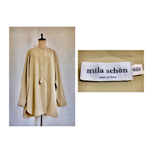 mila schon(ミラショーン)の70s mila shoen Silk Blouse ミラショーン ヴィンテージ レディースのトップス(シャツ/ブラウス(長袖/七分))の商品写真