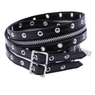 ジョンローレンスサリバン(JOHN LAWRENCE SULLIVAN)の定価3万 サリバン  LEATHER ZIPPED DOUBLE BELT(ベルト)