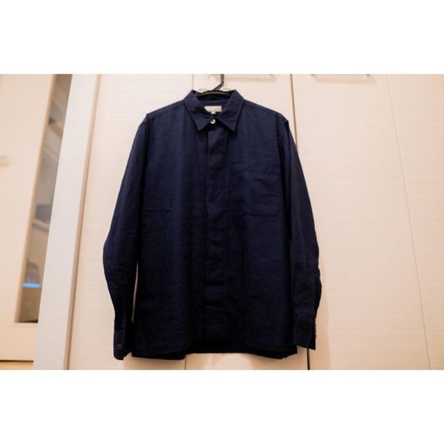 NDIGO COTTON LINEN Margaret Howellシャツ