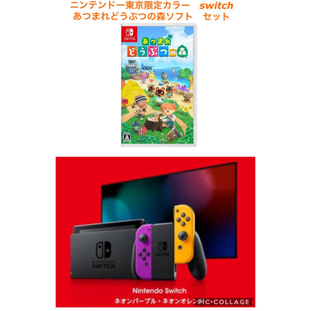 Switch ニンテンドートウキョウ限定カラー　あつまれどうぶつの森ソフトセット