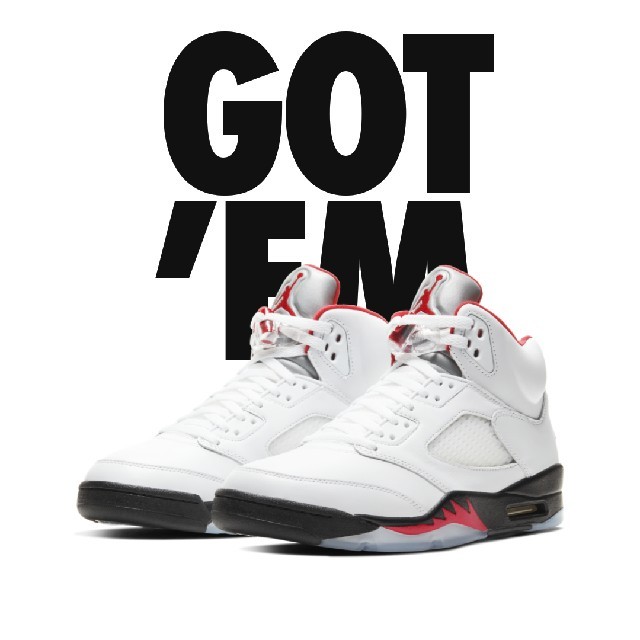 27cm Nike Air Jordan 5 Retro FIRE RED