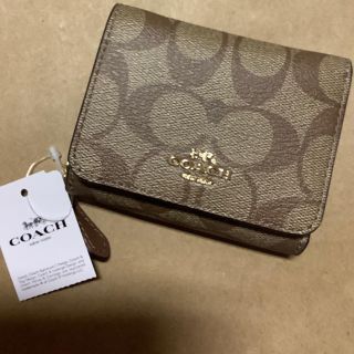 コーチ(COACH)の正規品コーチCOACH 折り財布　三つ折り財布　折り財布　カーキブロッサム(財布)