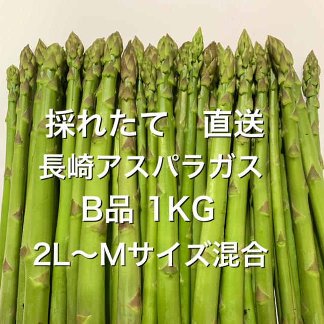 長崎産アスパラガス　B品 1KG 食品/飲料/酒の食品(野菜)の商品写真