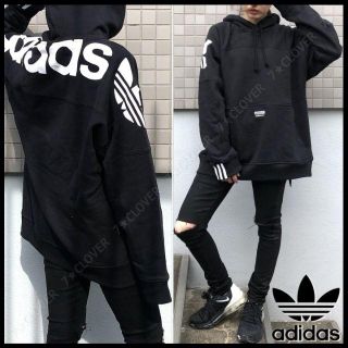 アディダス(adidas)の日本未入荷★Lサイズ★アディダス オリジナルス ビッグロゴ パーカー(パーカー)