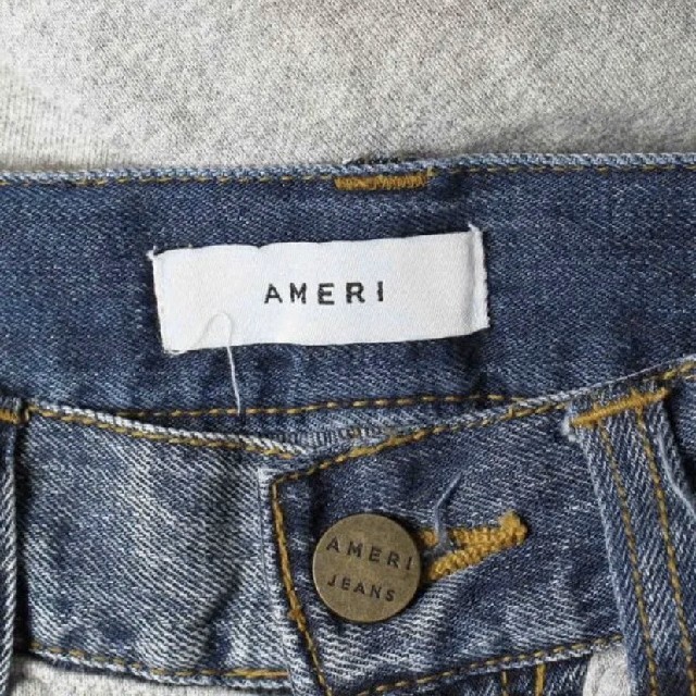 Ameri VINTAGE(アメリヴィンテージ)のデニム　パンツ　DENIM DOCKING SWEAT PANTS 2019 レディースのパンツ(デニム/ジーンズ)の商品写真