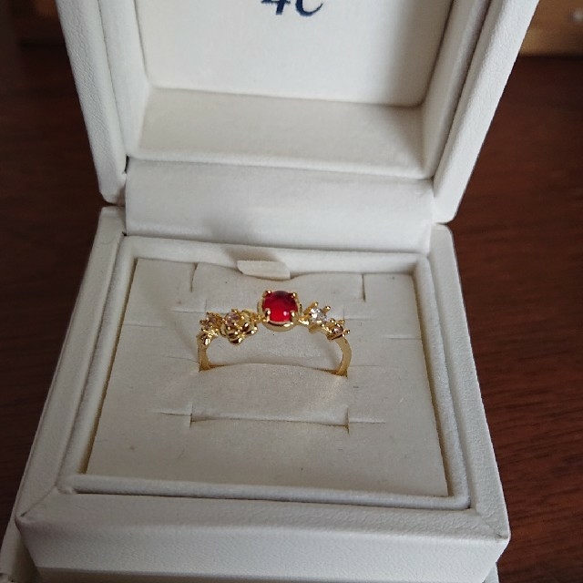 ❇️大胆お値下げ❇️ガーネット・キュービックジルコニアの指輪(16号) レディースのアクセサリー(リング(指輪))の商品写真