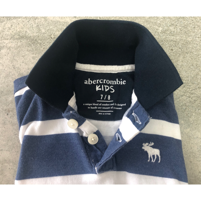 Abercrombie&Fitch(アバクロンビーアンドフィッチ)のアバクロ ポロシャツ 7/8 キッズ/ベビー/マタニティのキッズ服男の子用(90cm~)(Tシャツ/カットソー)の商品写真