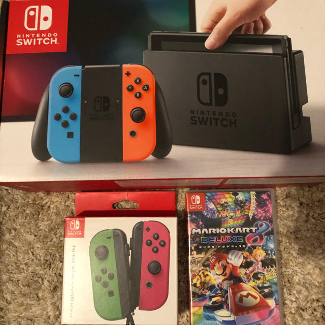 任天堂スイッチ本体＋別Joy-Con＋マリオカート8DX