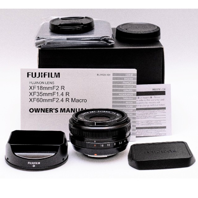 [新品]FUJIFILM 富士フイルム レンズ xf18mm f2 r