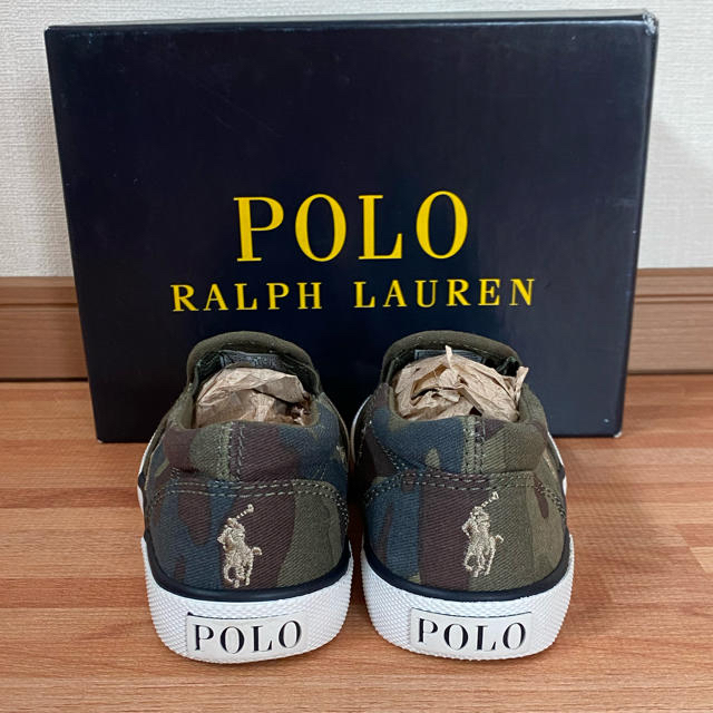 Ralph Lauren(ラルフローレン)の最終値下げ！新品未使用⭐︎Ralph Lauren⭐︎カモフラ⭐︎15cm キッズ/ベビー/マタニティのキッズ靴/シューズ(15cm~)(スニーカー)の商品写真