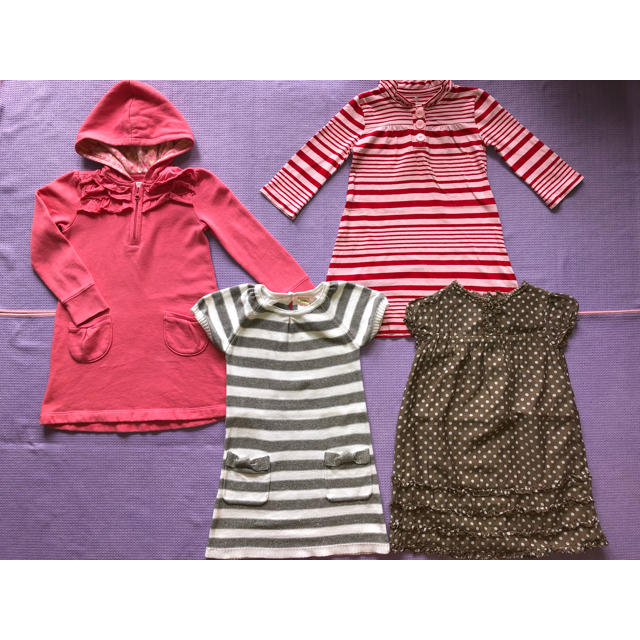 Old Navy(オールドネイビー)の子供服まとめ売り13点女の子4T XS 100cm〜110cm オールドネイビー キッズ/ベビー/マタニティのキッズ服女の子用(90cm~)(ワンピース)の商品写真