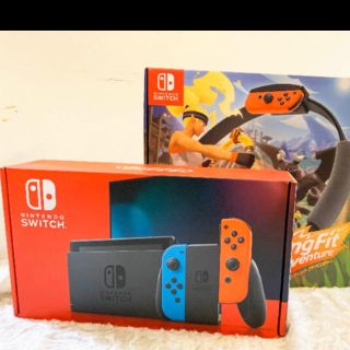 ニンテンドースイッチ(Nintendo Switch)のSwitch新型本体、リングフィットアドベンチャー(家庭用ゲーム機本体)