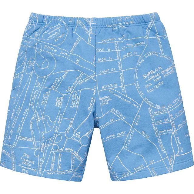 Supreme Gonz Embroidered Map Sweatshort