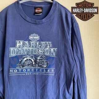 ハーレーダビッドソン(Harley Davidson)のハーレーダビッドソン　ハーレー　ロンT 希少　USA製　メンズ　ヴィンテージ(Tシャツ/カットソー(七分/長袖))