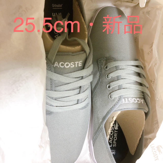 LACOSTE(ラコステ)のラコステ　スニーカー（新品）25.5cm メンズの靴/シューズ(スニーカー)の商品写真