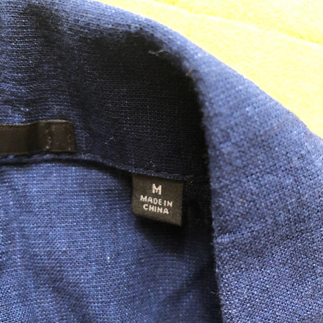 UNIQLO(ユニクロ)のユニクロ　春綿麻混　ネイビー レディースのジャケット/アウター(スプリングコート)の商品写真