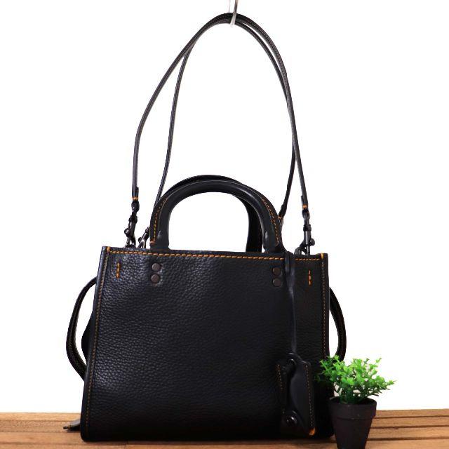COACH - なぉ0161☆良品 コーチ ローグ グラブタン ぺブル レザー 2WAY