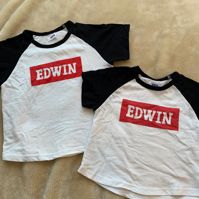 EDWIN(エドウィン)の兄弟お揃いEdwinTシャツ キッズ/ベビー/マタニティのキッズ服男の子用(90cm~)(Tシャツ/カットソー)の商品写真