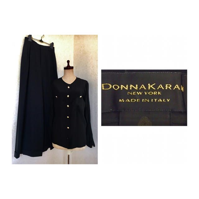 Donna Karan(ダナキャラン)の80s DONNA KARAN WIDE PANTS ダナキャラン ワイドパンツ レディースのパンツ(カジュアルパンツ)の商品写真