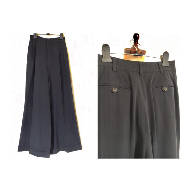 80s DONNA KARAN WIDE PANTS ダナキャラン ワイドパンツ 1