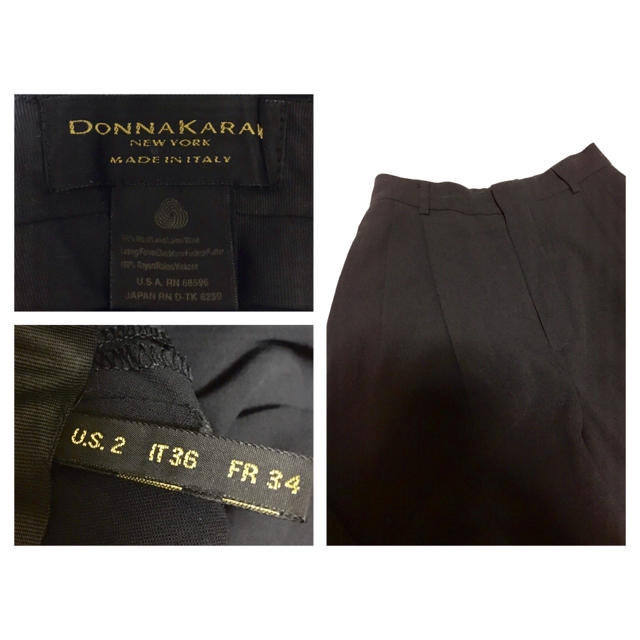 Donna Karan(ダナキャラン)の80s DONNA KARAN WIDE PANTS ダナキャラン ワイドパンツ レディースのパンツ(カジュアルパンツ)の商品写真