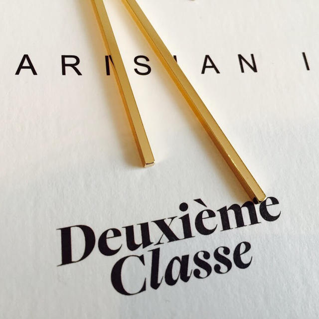 ★新品 Deuxieme Classe ドゥーズィエムクラス ゴールドバーピアス