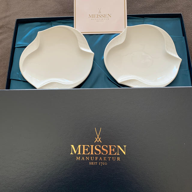 MEISSEN(マイセン)のマイセン　波の戯れホワイト２枚セット インテリア/住まい/日用品のキッチン/食器(食器)の商品写真