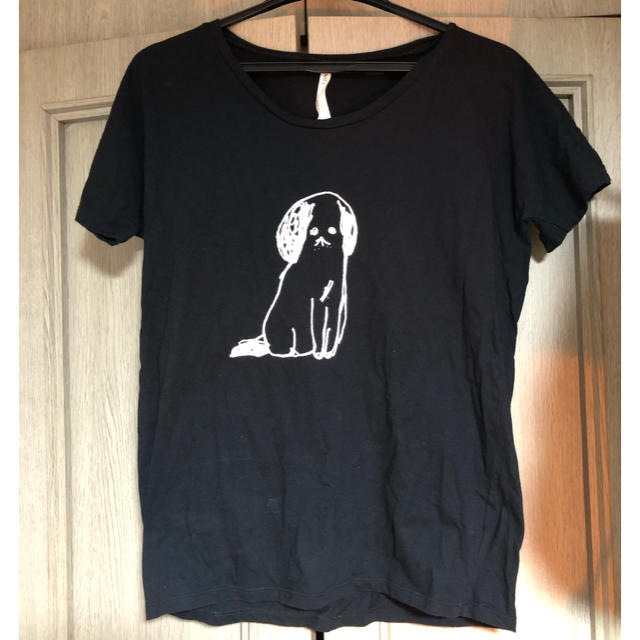 fig London(フィグロンドン)の犬　DOG  Tシャツ　ブラック レディースのトップス(Tシャツ(半袖/袖なし))の商品写真