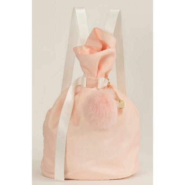 Honey Salon(ハニーサロン)の𑁍᪥ハニーサロン　ラビットファー付きオーガンジーリュック᪥𑁍 レディースのバッグ(リュック/バックパック)の商品写真