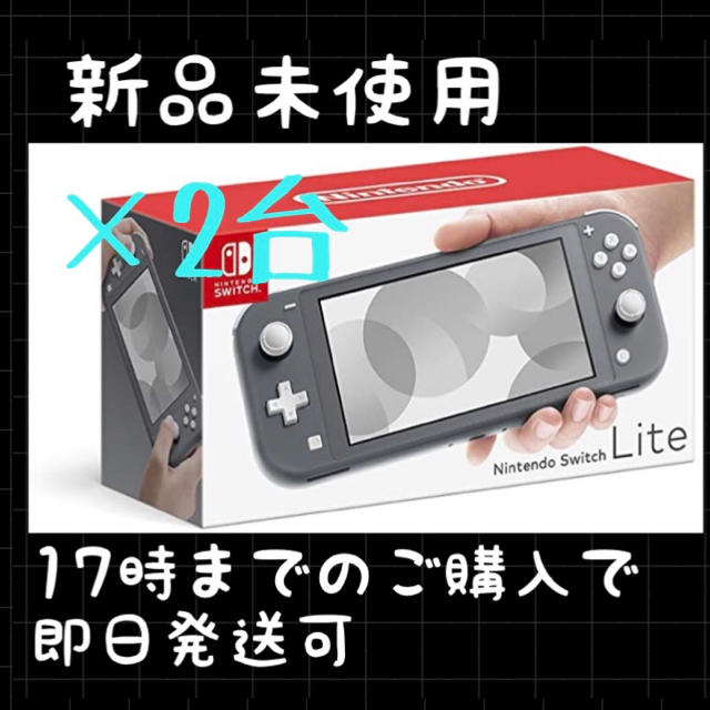 【新品・未使用品】 Nintendo Switch Lite グレー 2台