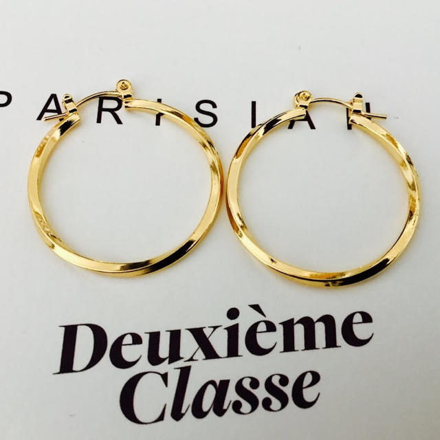 ★新品 DEUXIEME CLASSE ドゥーズィエムクラス ねじりフープピアス