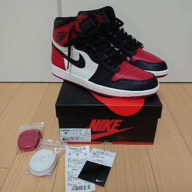 Nike Air Jordan 1 Bred toe