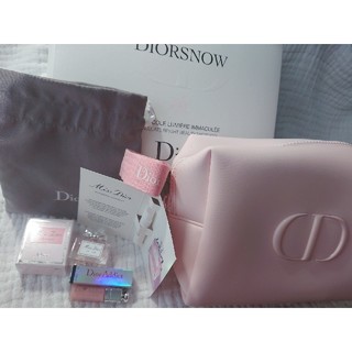 クリスチャンディオール(Christian Dior)の新品 ディオール ノベルティ ポーチ 香水 マキシマイザー ローズ (リップグロス)