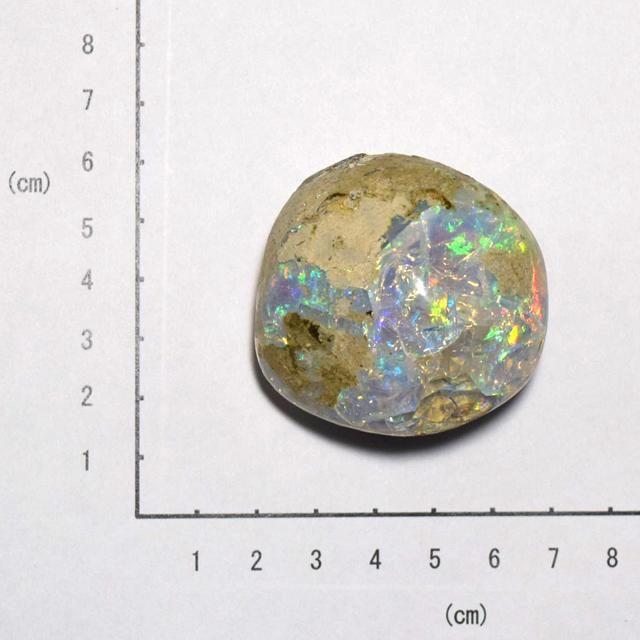 【希少・超特大】オパール（母岩付き）原石　Opal 蛋白石　304.5CT 3