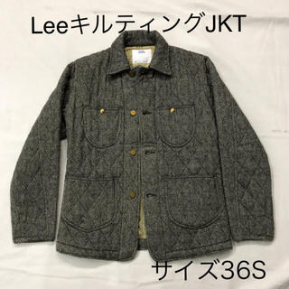 リー(Lee)のリーLeeキルティングジャケット サイズ36Sメンズ　グレーヘリンボーンツイード(カバーオール)