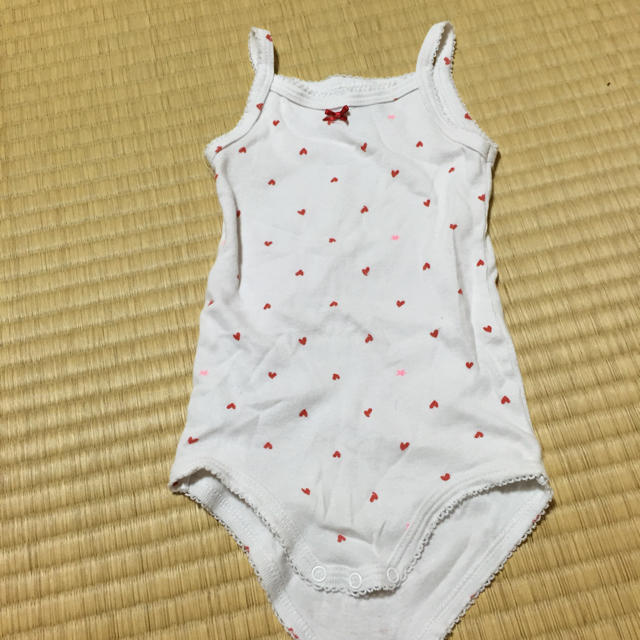 PETIT BATEAU(プチバトー)のプチバトー キャミロンパース キッズ/ベビー/マタニティのベビー服(~85cm)(タンクトップ/キャミソール)の商品写真